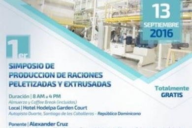 REP. DOMINICANA RECEBE 1° SIMPÓSIO DE PRODUÇÃO DE RAÇÕES PELETIZADAS E EXTRUSADAS FERRAZ