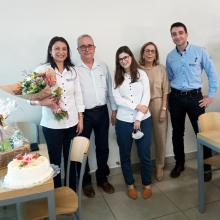 Ao lados dos diretores da empresa, Sr. José Luiz, D. Márcia, Luiz e Laura Ferraz