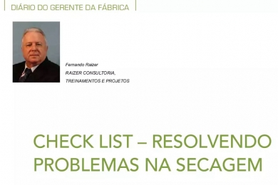 Check list - resolvendo problemas na secagem
